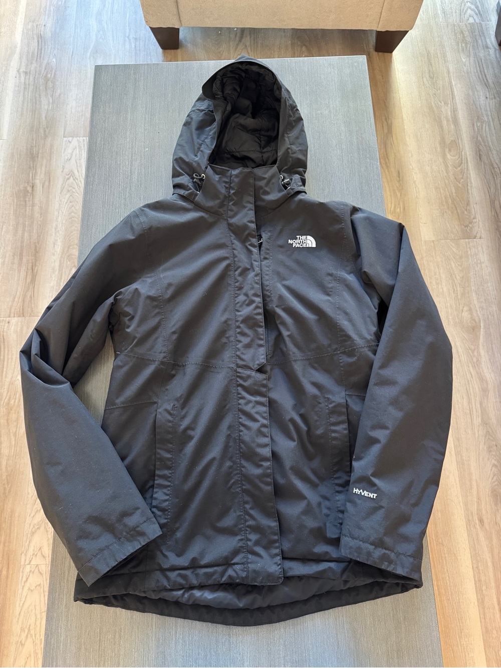 The North Face Women's Black Hooded Ski Jacket